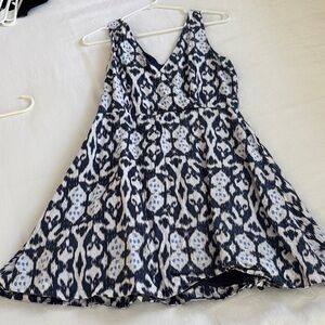 Stylish Blue and White Dress